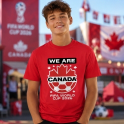 FIFA World Cup Soccer We Are Canada Red T-shirt
